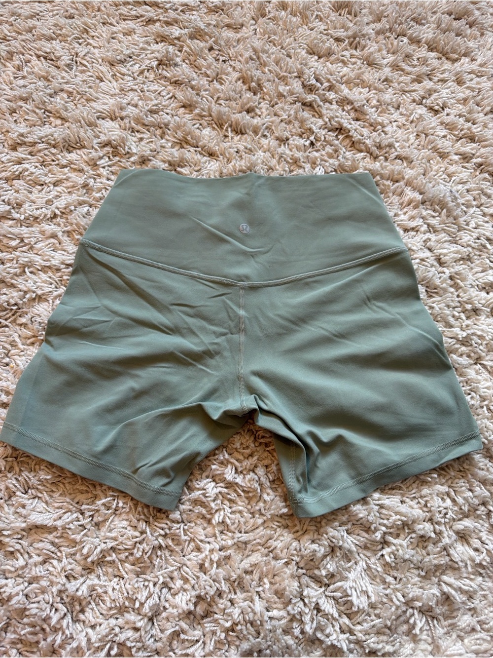 lululemon athletica High-Rise Bike Shorts in Sage Green